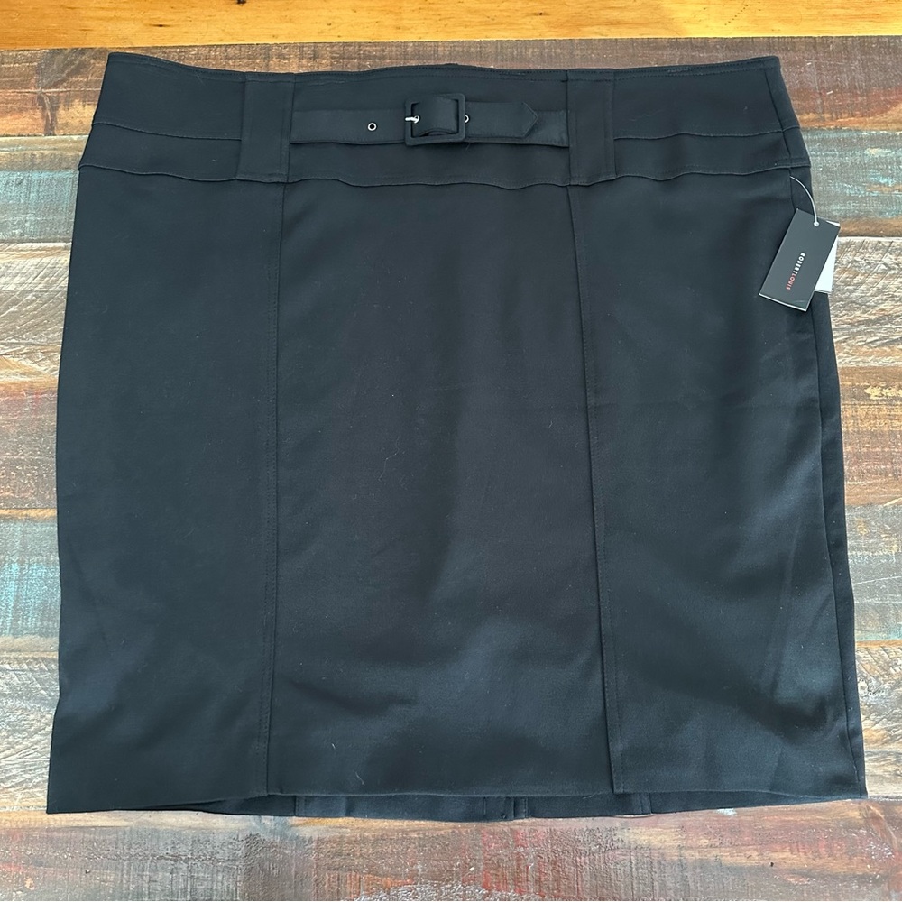 NWT Robert Louis Women’s 24W Black Stretch Straight Pencil Skirt | SKU‎ 0668